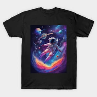 Astronaut in Cosmic Bliss T-Shirt